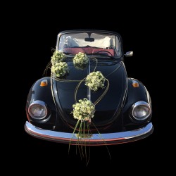 Décoration florale de véhicule