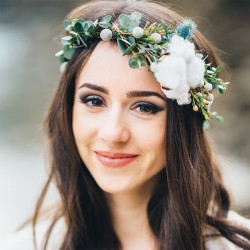 Couronne de tête florale