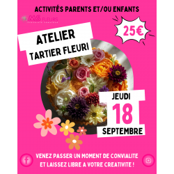 Atelier "TARTIER FLEURI" Septembre 2025