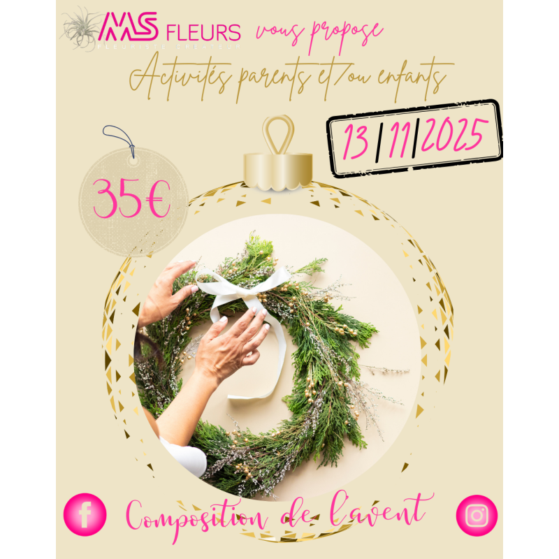 Atelier "COMPOSITION DE L'AVENT" 13 Novembre 2025