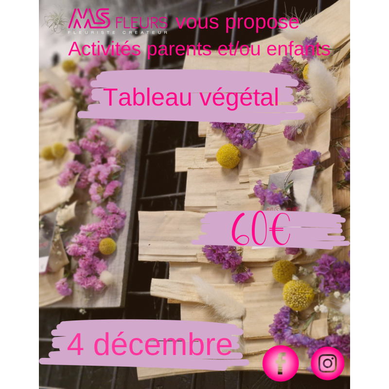 Atelier "Tableau Végétal" Décembre 2025