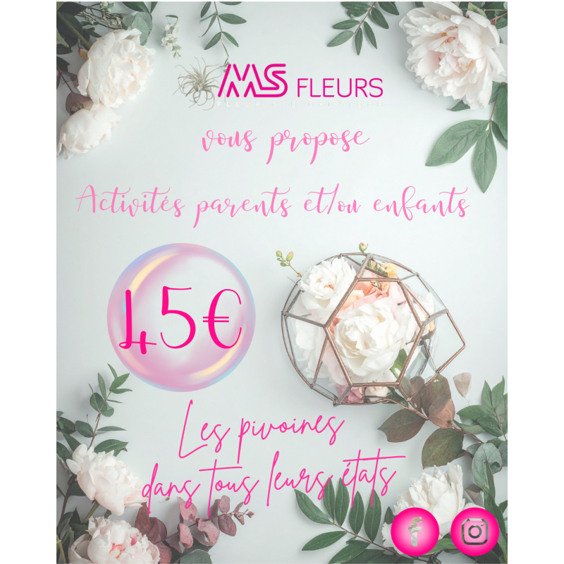 Atelier "Le Pivoines dans tous leurs états" mai 2026