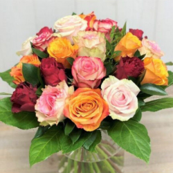 Bouquet de roses variées