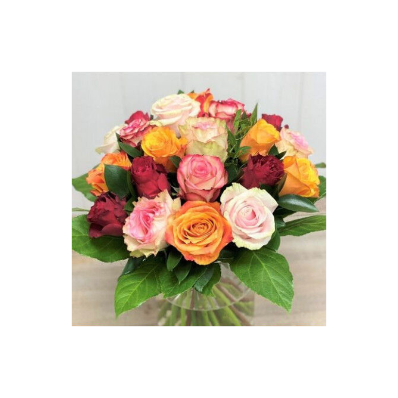 Bouquet de roses variées