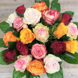 Bouquet de roses variées