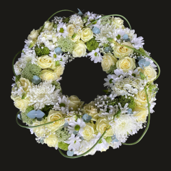 Couronne Deuil blanc