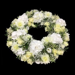 Couronne Deuil blanc