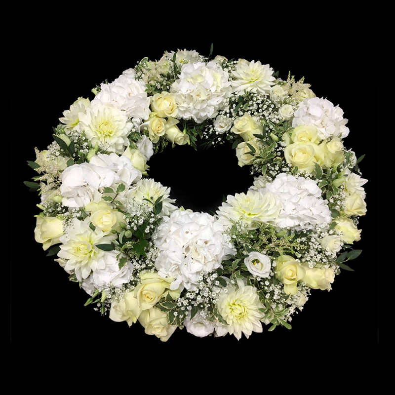 Couronne Deuil blanc