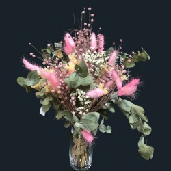 Bouquet de fleurs Séchées rose