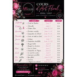 les dates des cours d'art floral