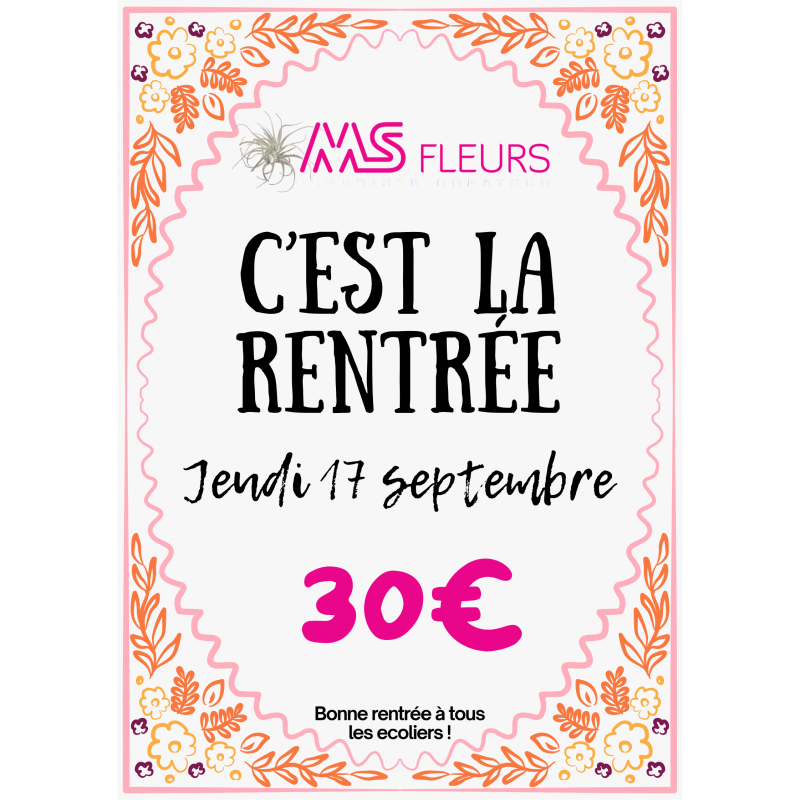 Atelier "C'est la Rentrée" Septembre 2026