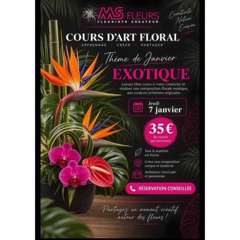 Atelier "Exotique" le 7 Janvier 2027